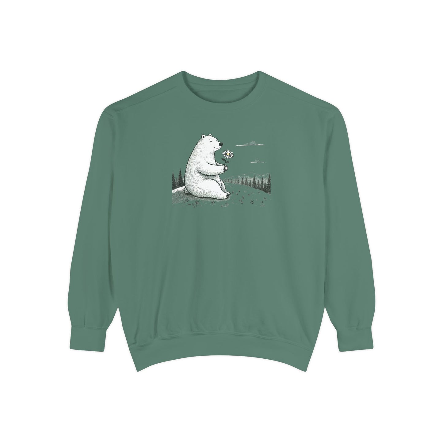 Woodland Bear Wildflower Sweatshirt