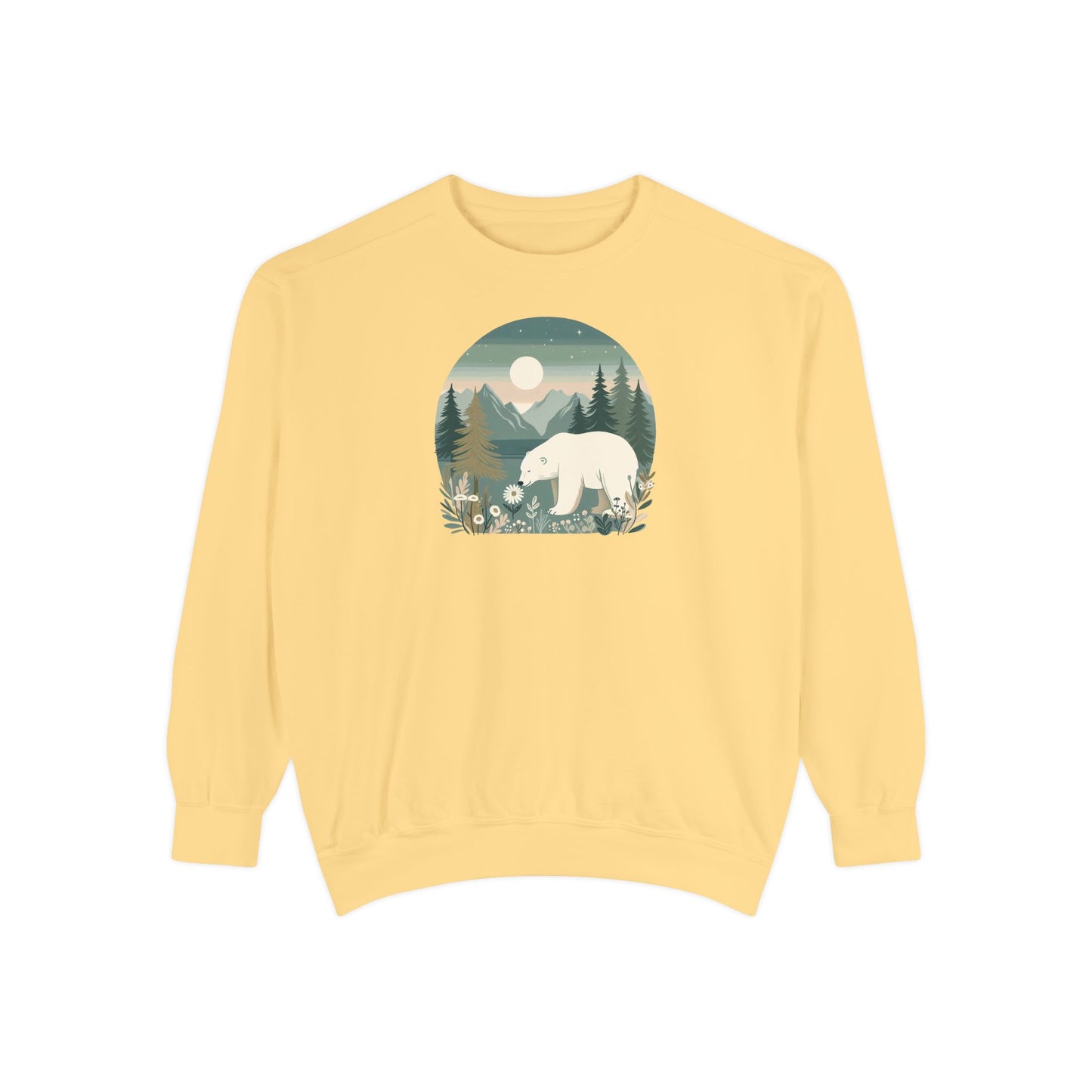 Polar Bear Wilderness Comfort Colors Sweatshirt
