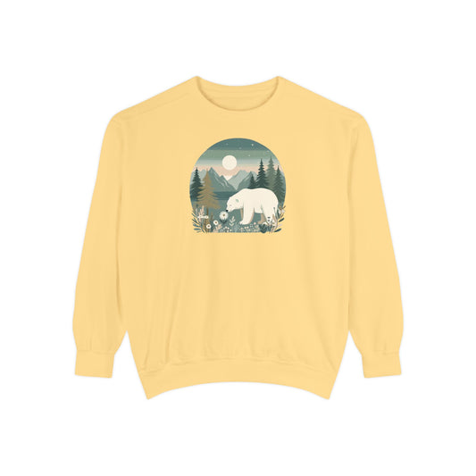 Polar Bear Mountain Meadow Comfort Colors Sweatshirt