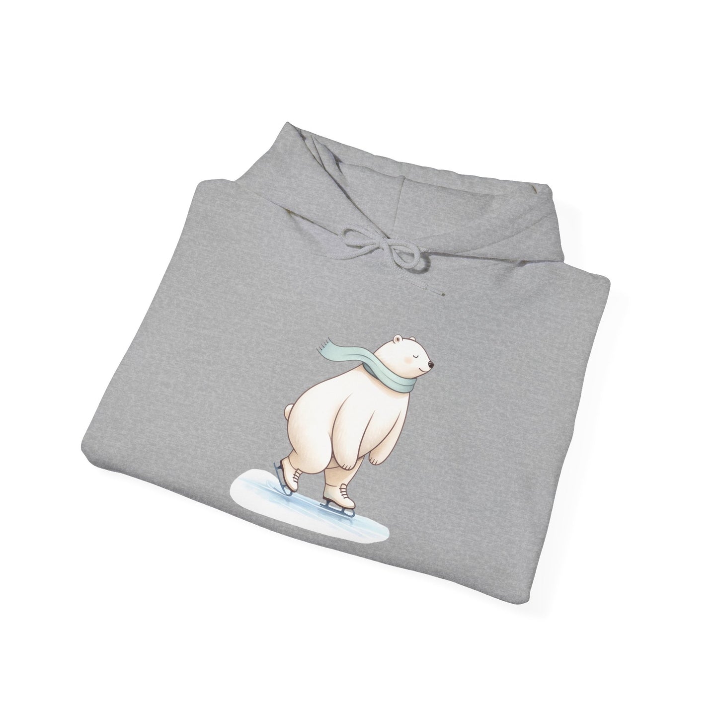 Polar Bear Ice Skating Hoodie