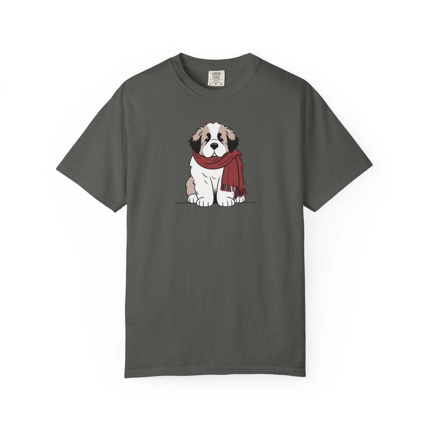 Winter Saint Bernard Comfort Colors Tee