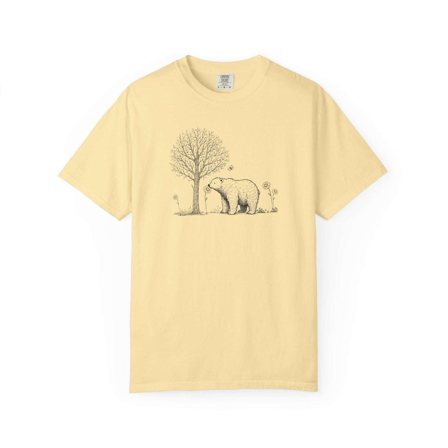 Wildflower Polar Bear Comfort Colors Tee