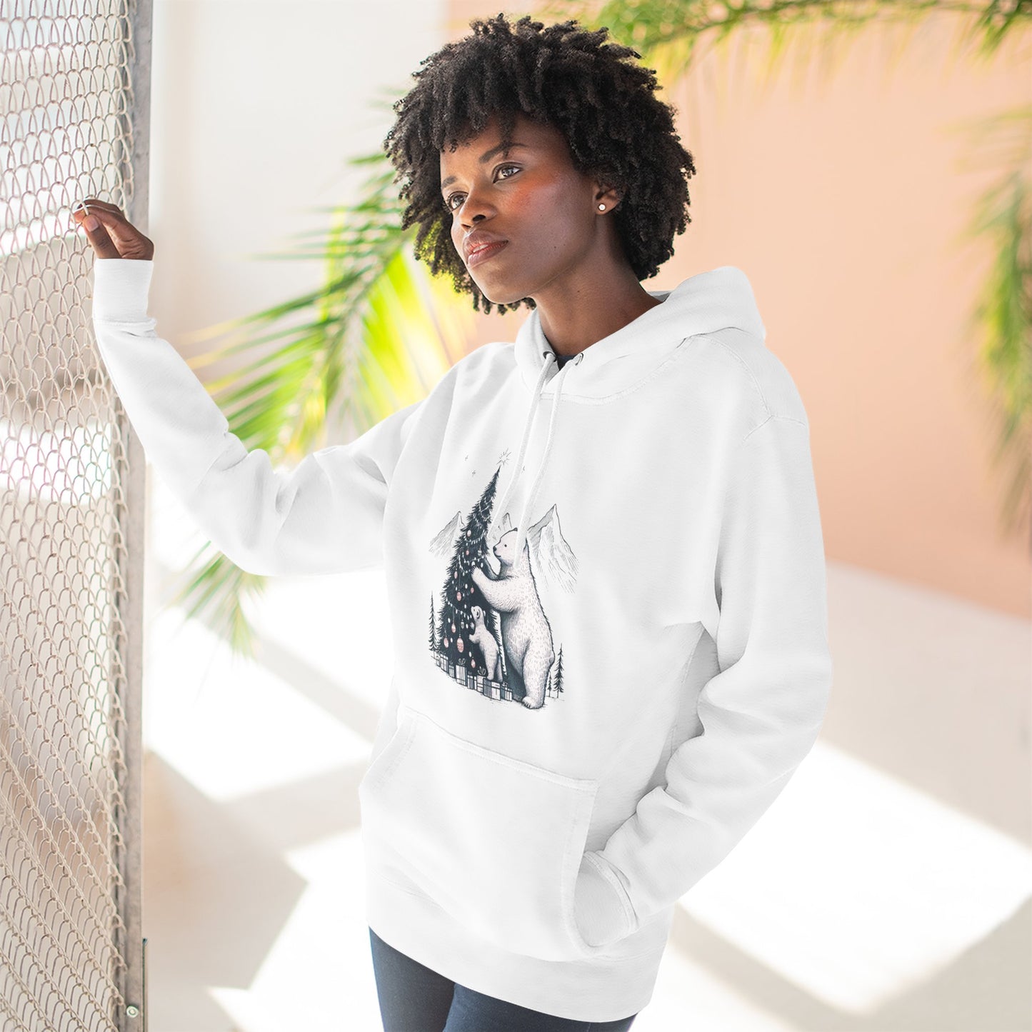 Polar Bear & Cub Holiday Hoodie