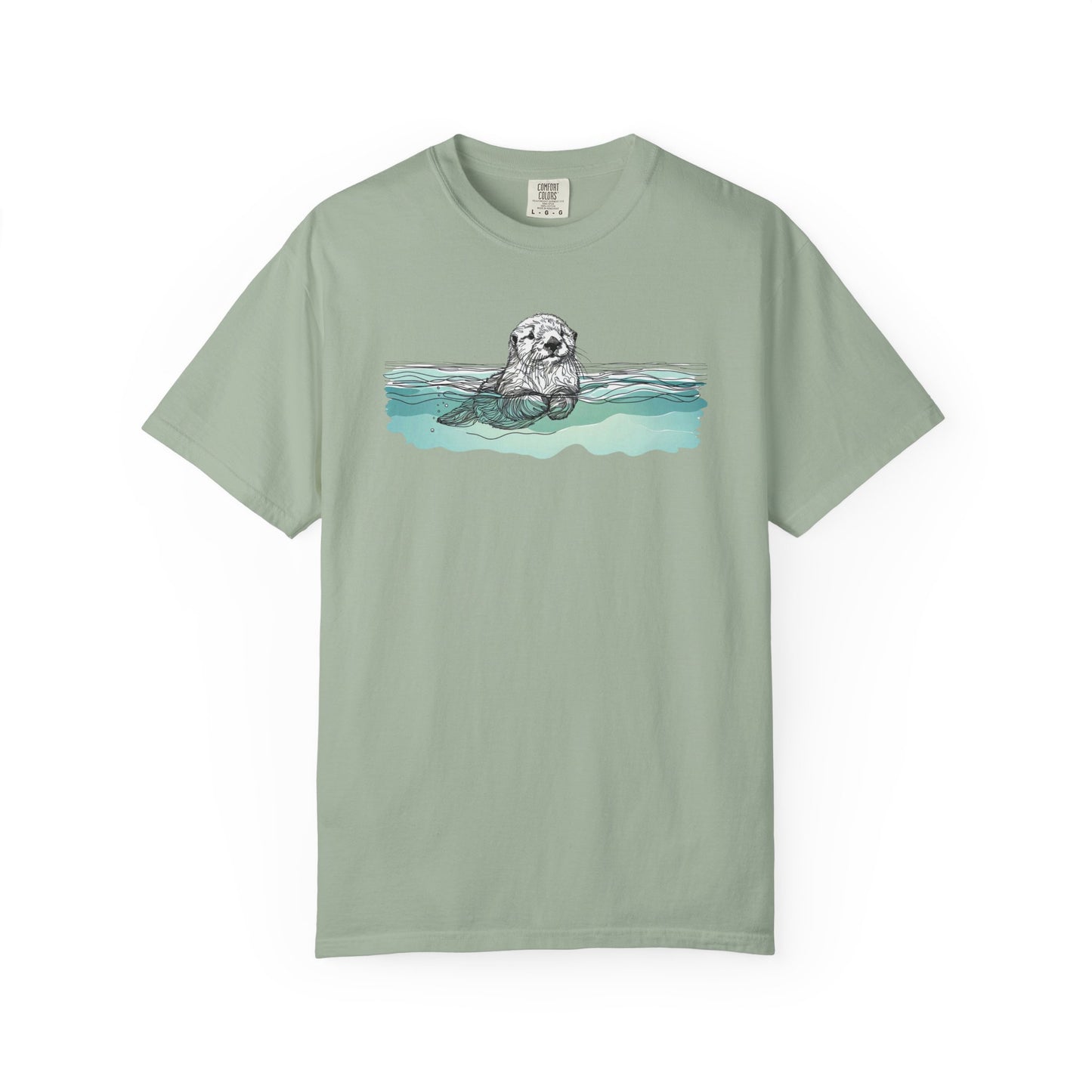 Otter in the Water Comfort Colors Tee