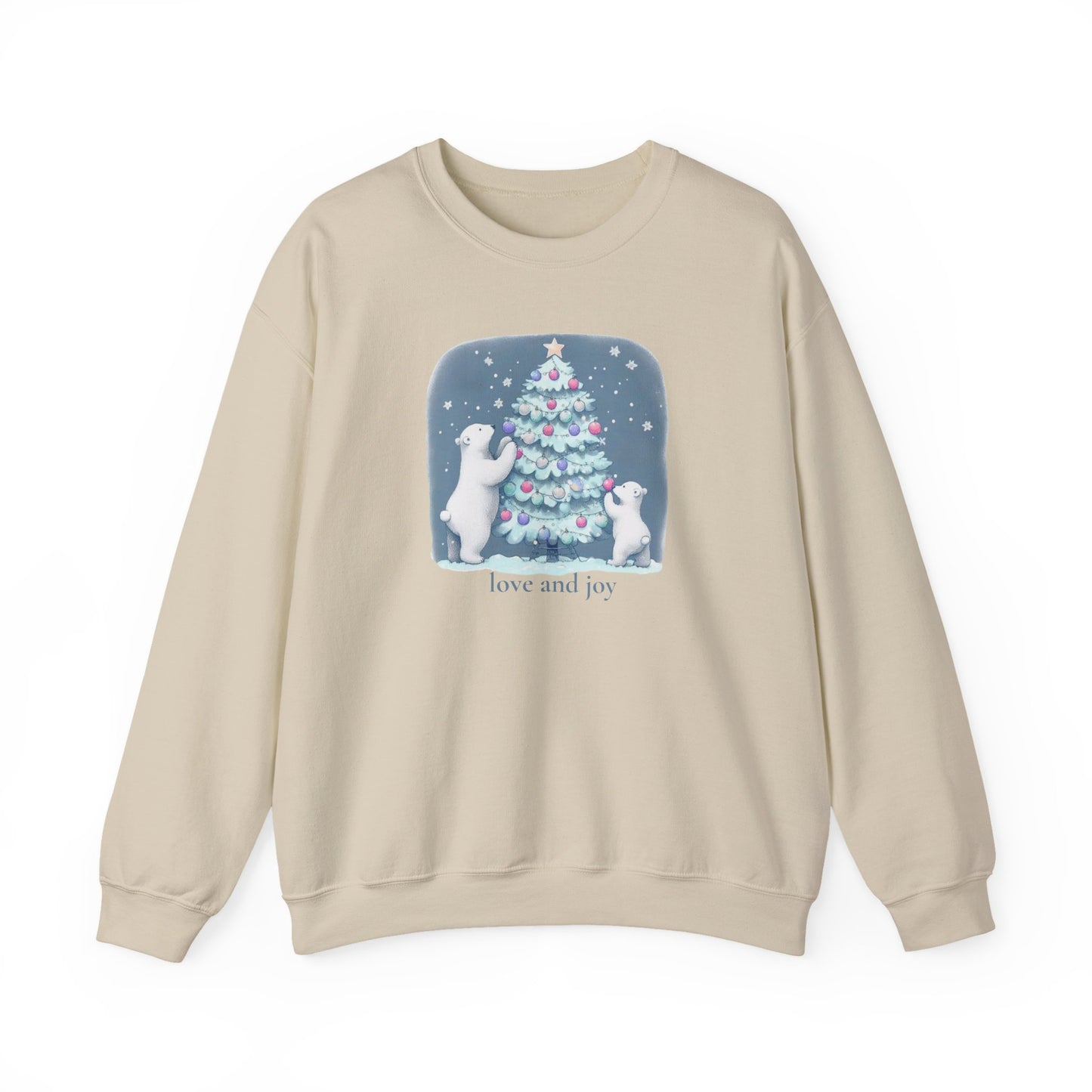 Love and Joy Polar Bear Christmas Sweatshirt