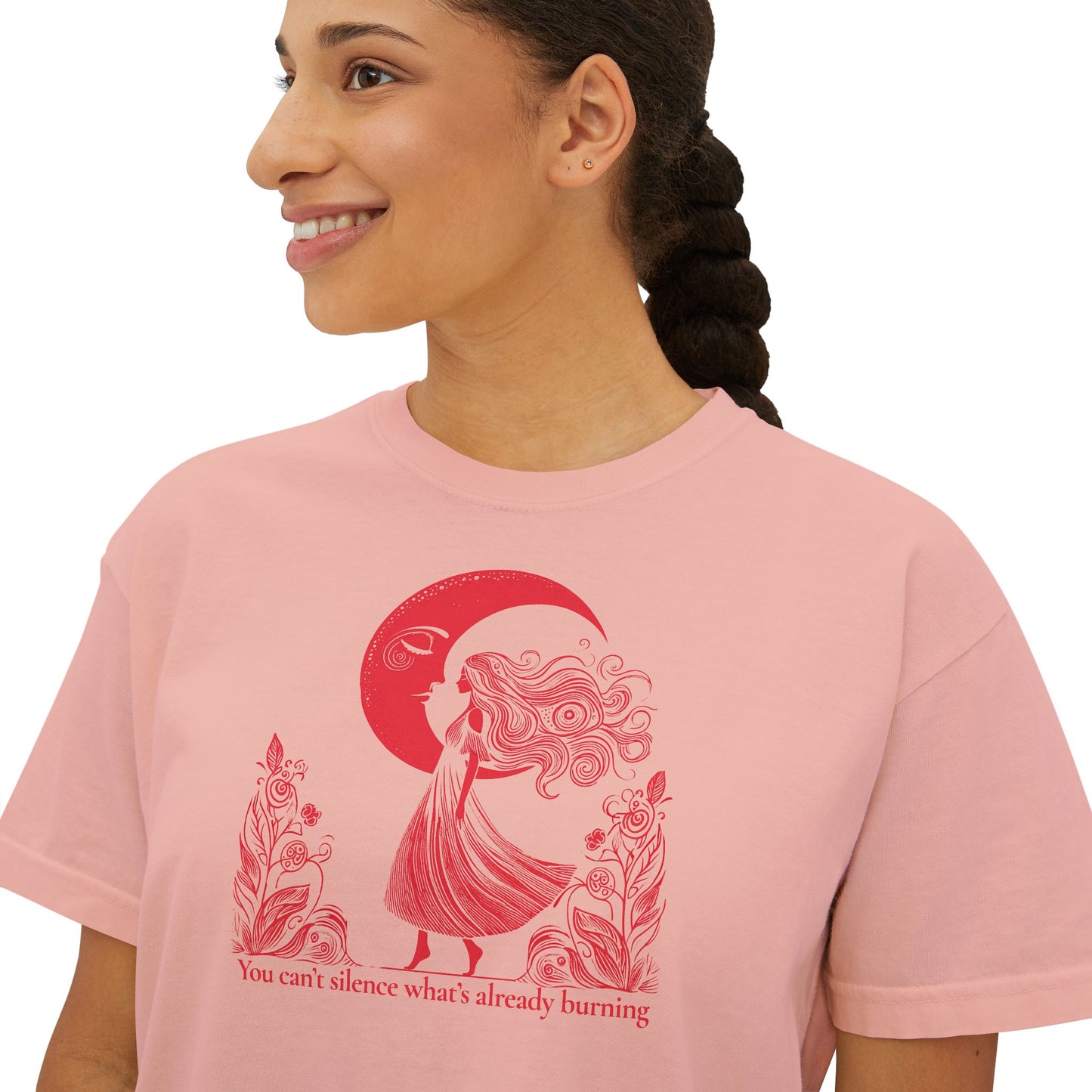 The Eternal Flame Celestial Art Boxy Tee | Comfort Colors