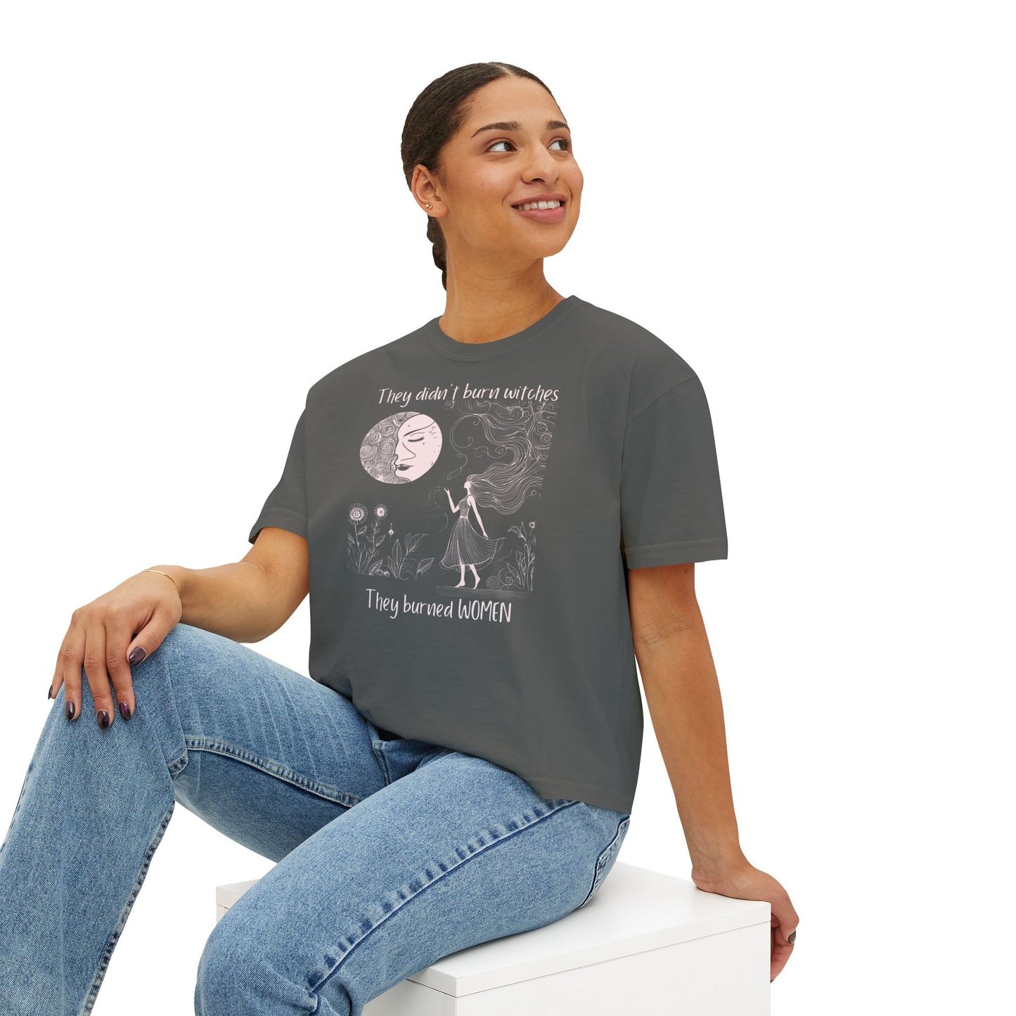 They Burned Women Crop Tee | Comfort Colors® Historical Graphic