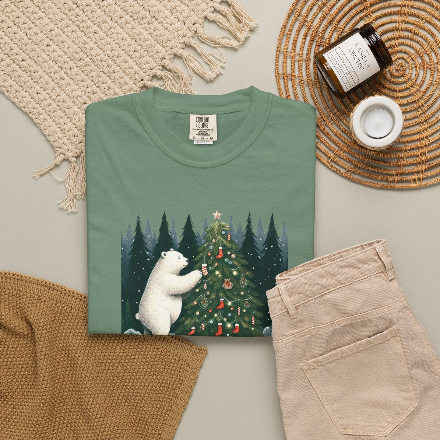 Alpine Christmas Polar Bear Tee