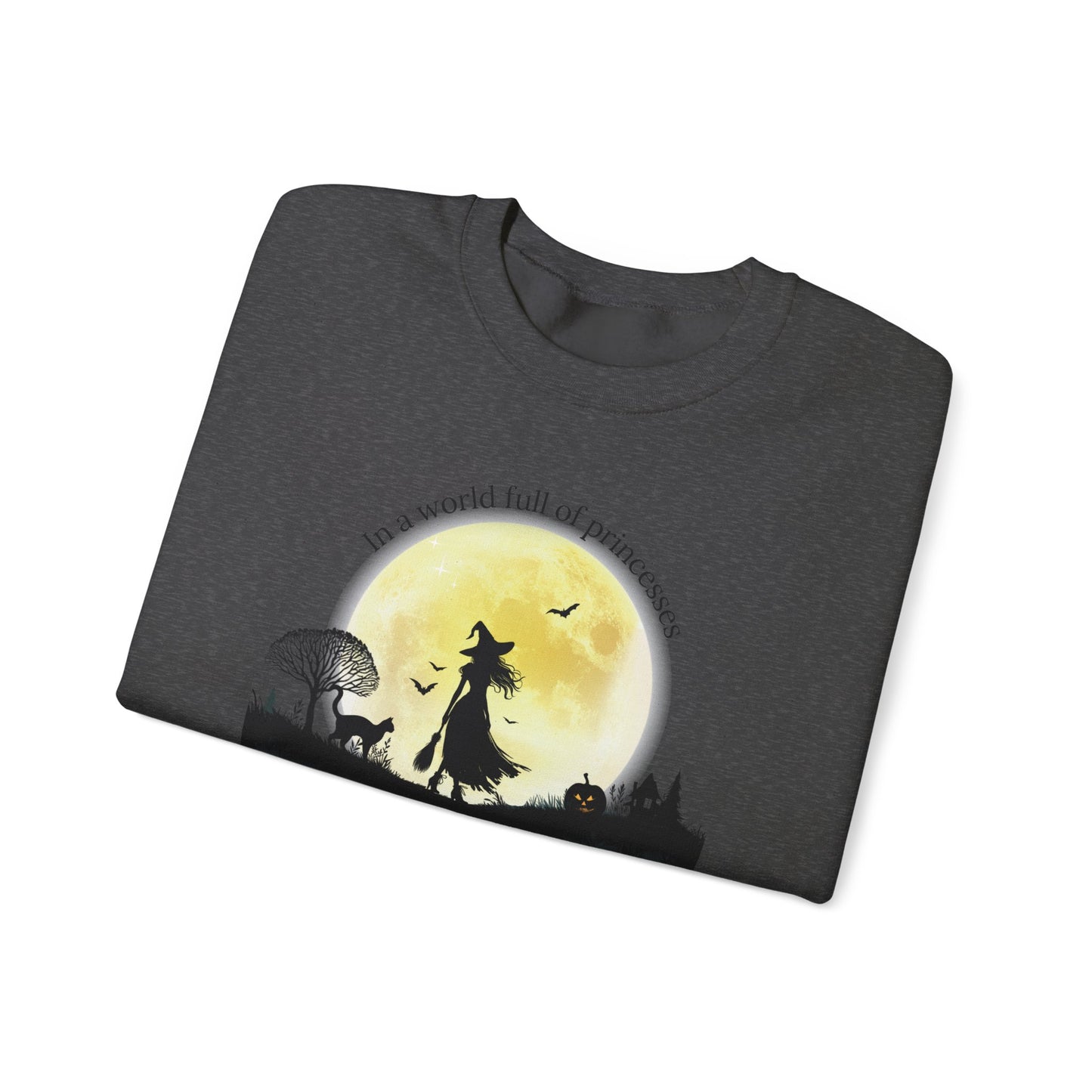 Be A Witch Celestial Moon Crewneck | Spooky Season Graphic Sweatshirt