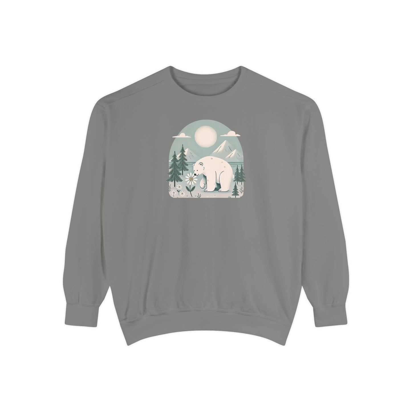 Polar Bear Meadow Comfort Colors Sweatshirt