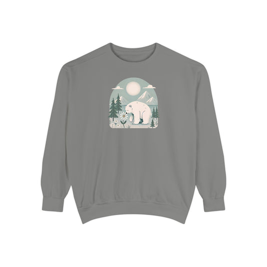 Polar Bear Meadow Comfort Colors Sweatshirt