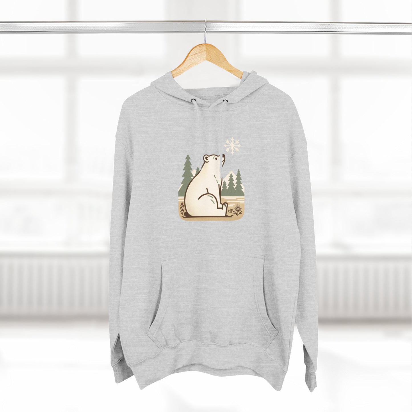 Polar Bear Snowflake Hoodie