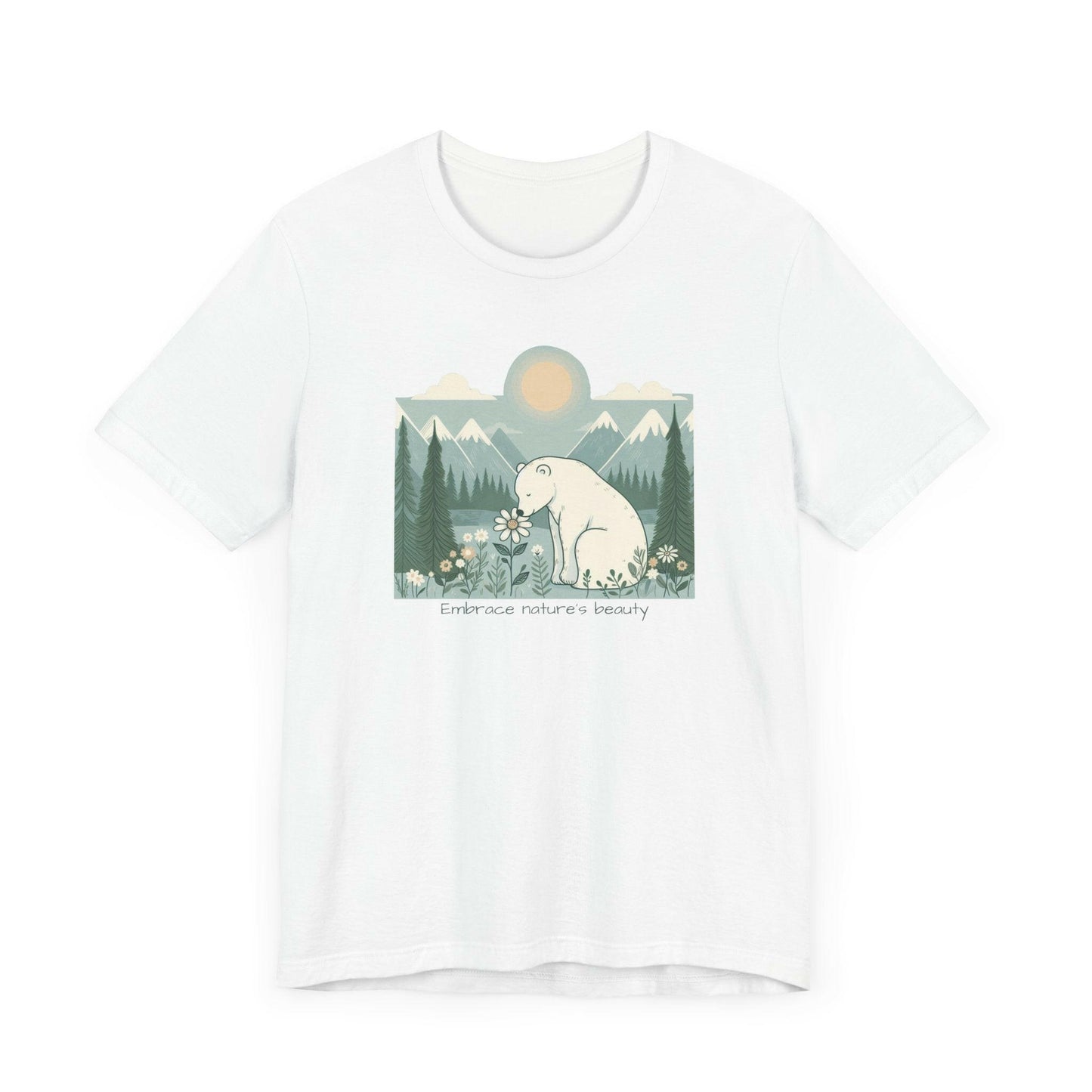 Polar Bear Nature-Inspired Unisex Tee - 'Embrace Nature's Beauty'