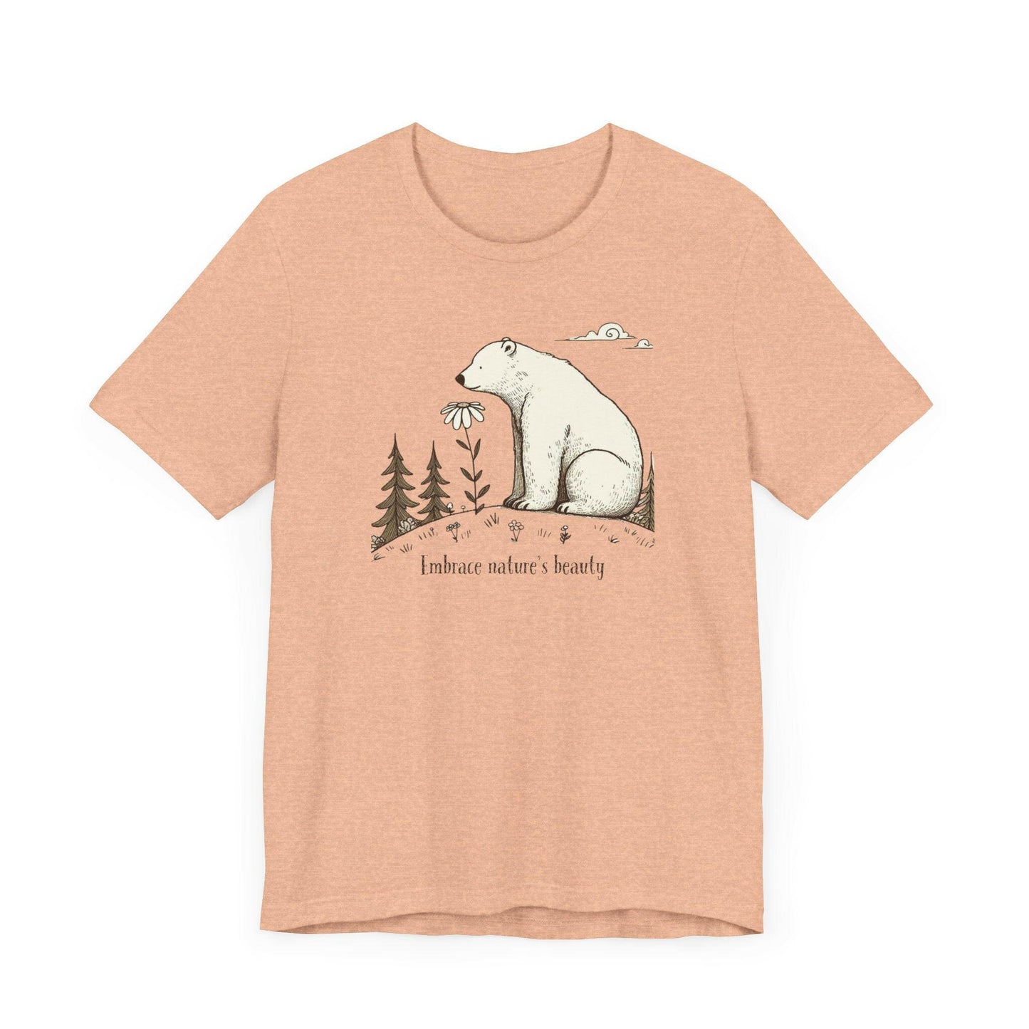 Polar Bear with Daisy Flower Tee - Stompy Paws