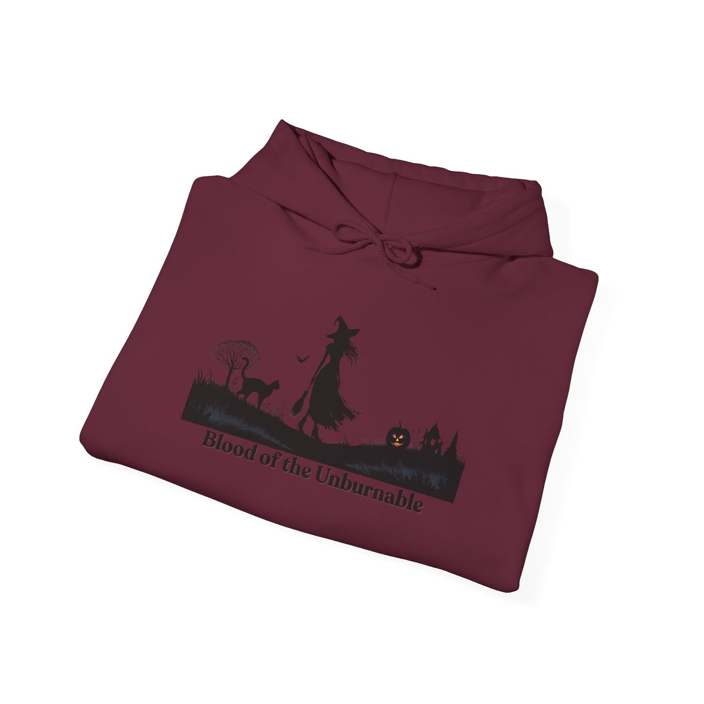 Blood of the Unburnable Witch Hoodie | Cozy Halloween Sweatshirt