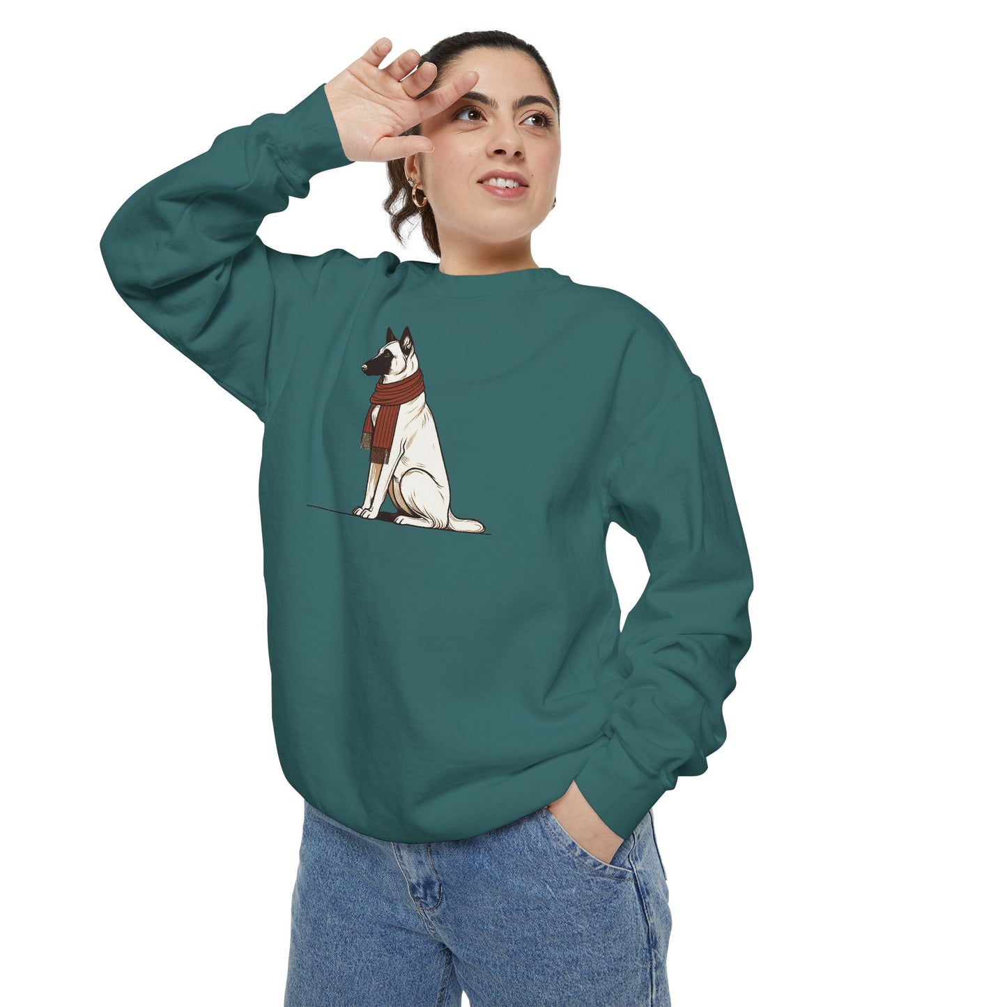 Belgian Malinois Scarf Sweatshirt