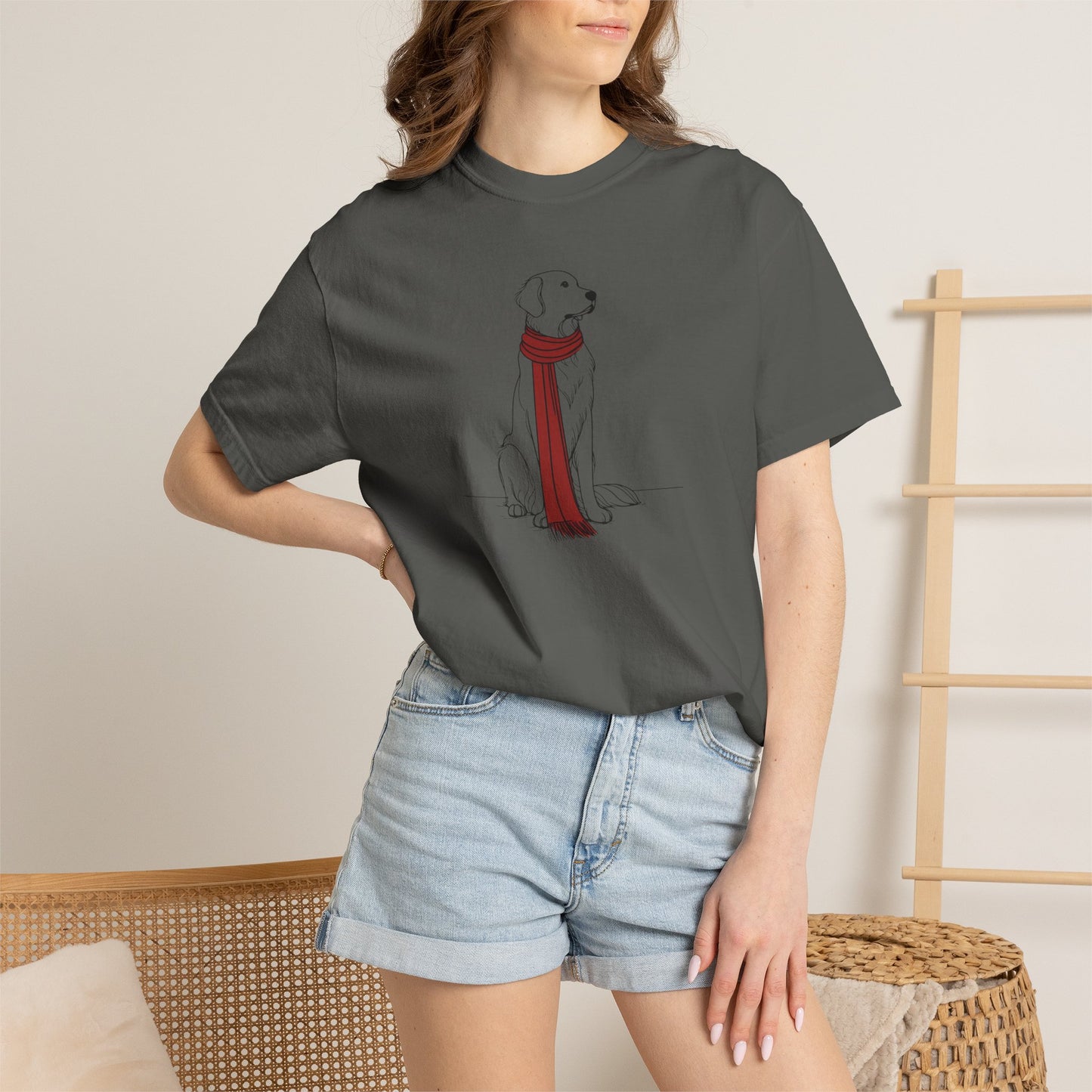 Minimalist Winter Dog Comfort Colors Tee