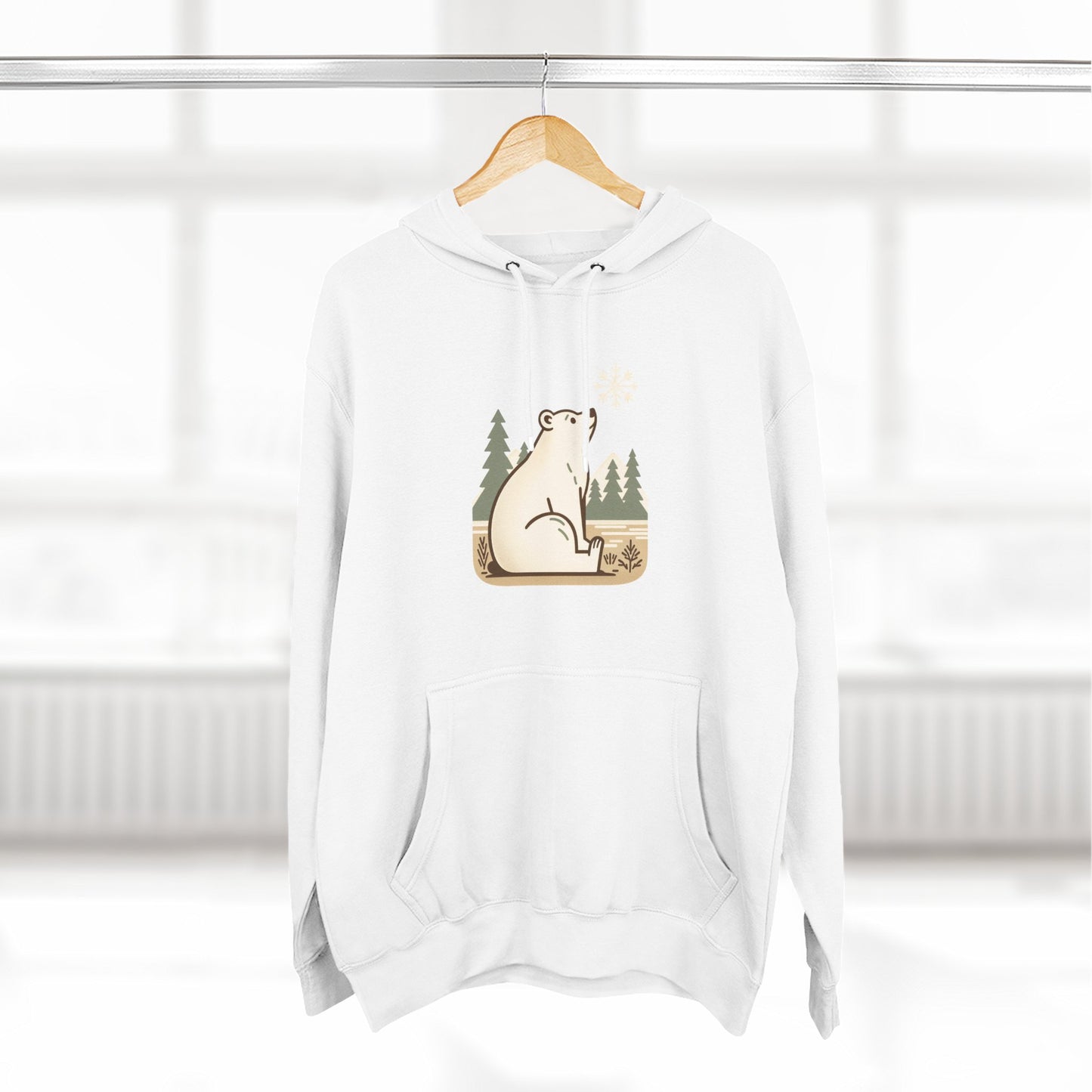Polar Bear Snowflake Hoodie