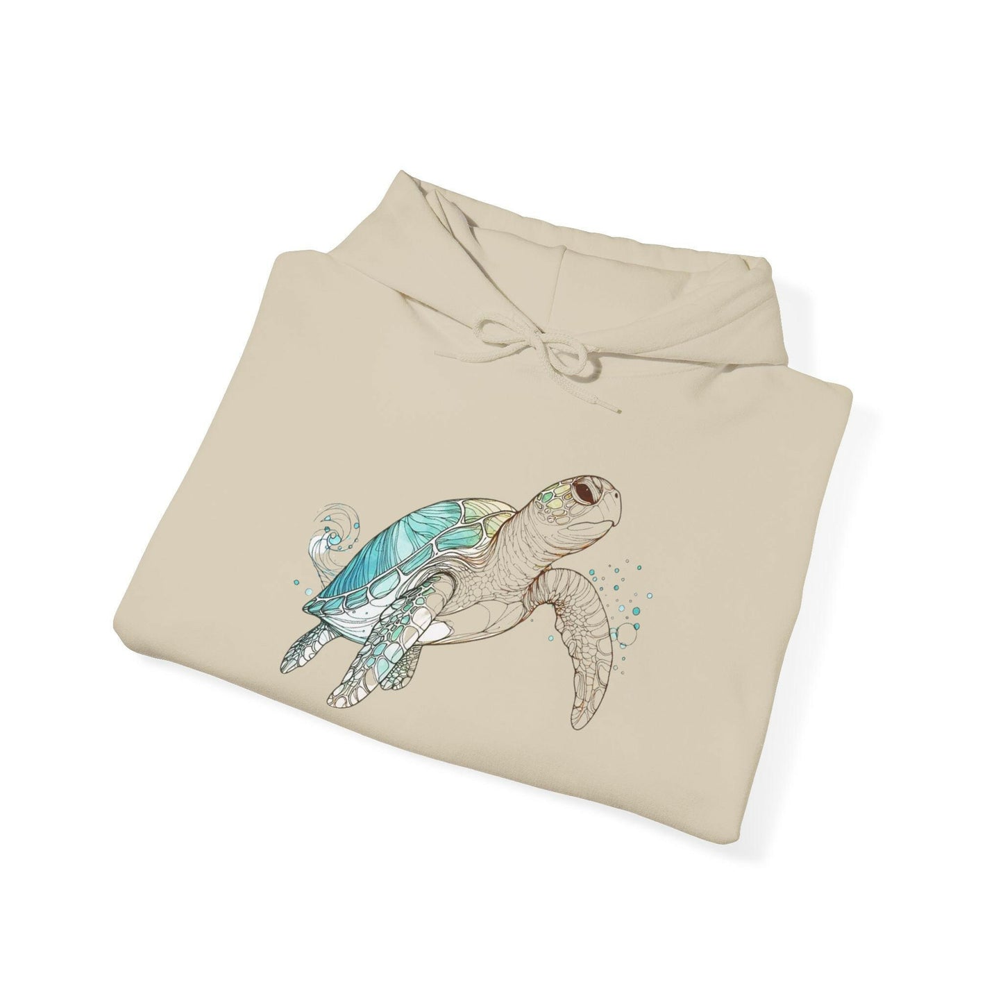 Serene Sea Turtle Hoodie - Oceanic Unisex Sweatshirt