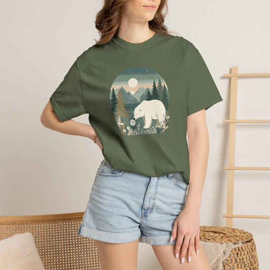 Moonlit Meadow Polar Bear Tee