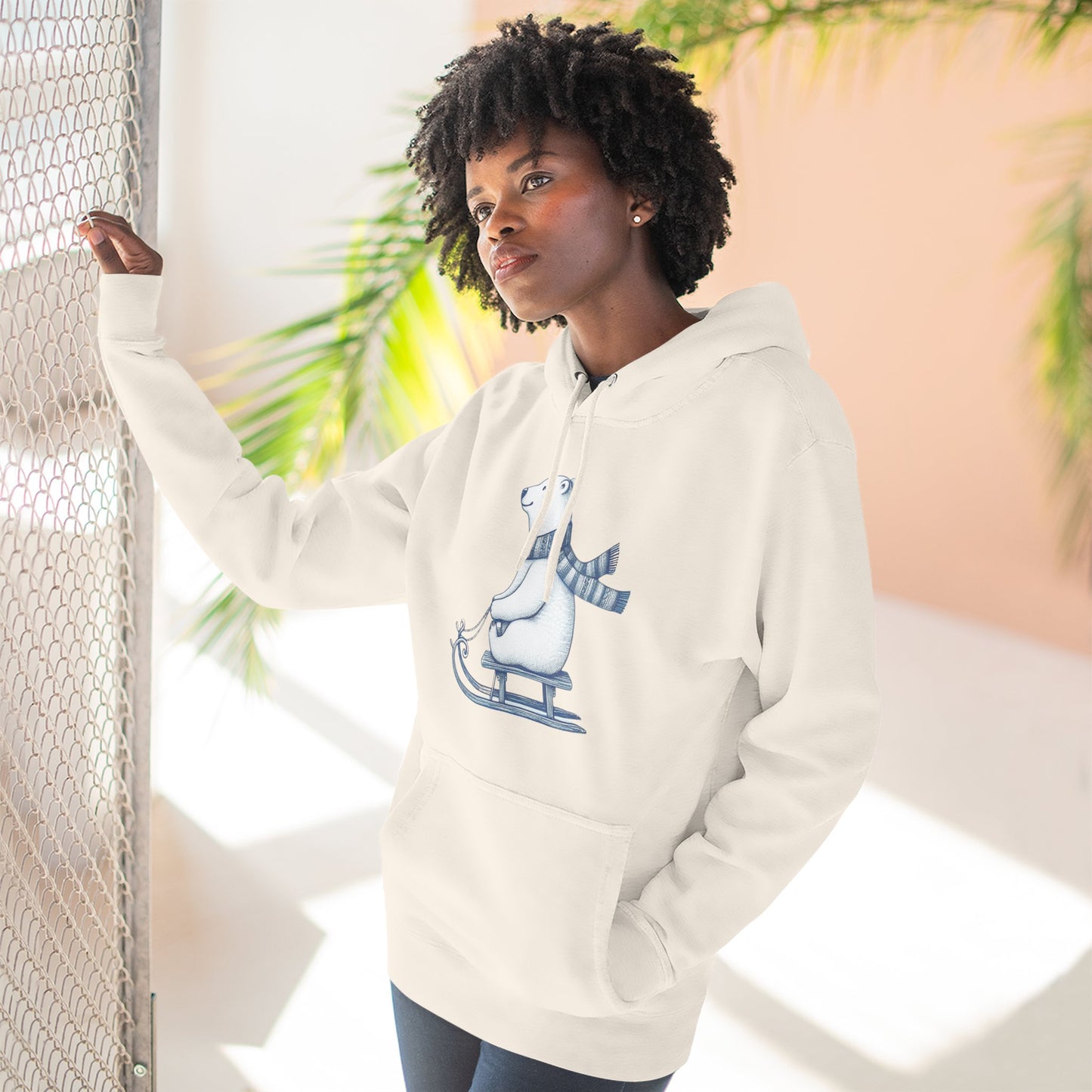 Polar Bear Sledding Hoodie