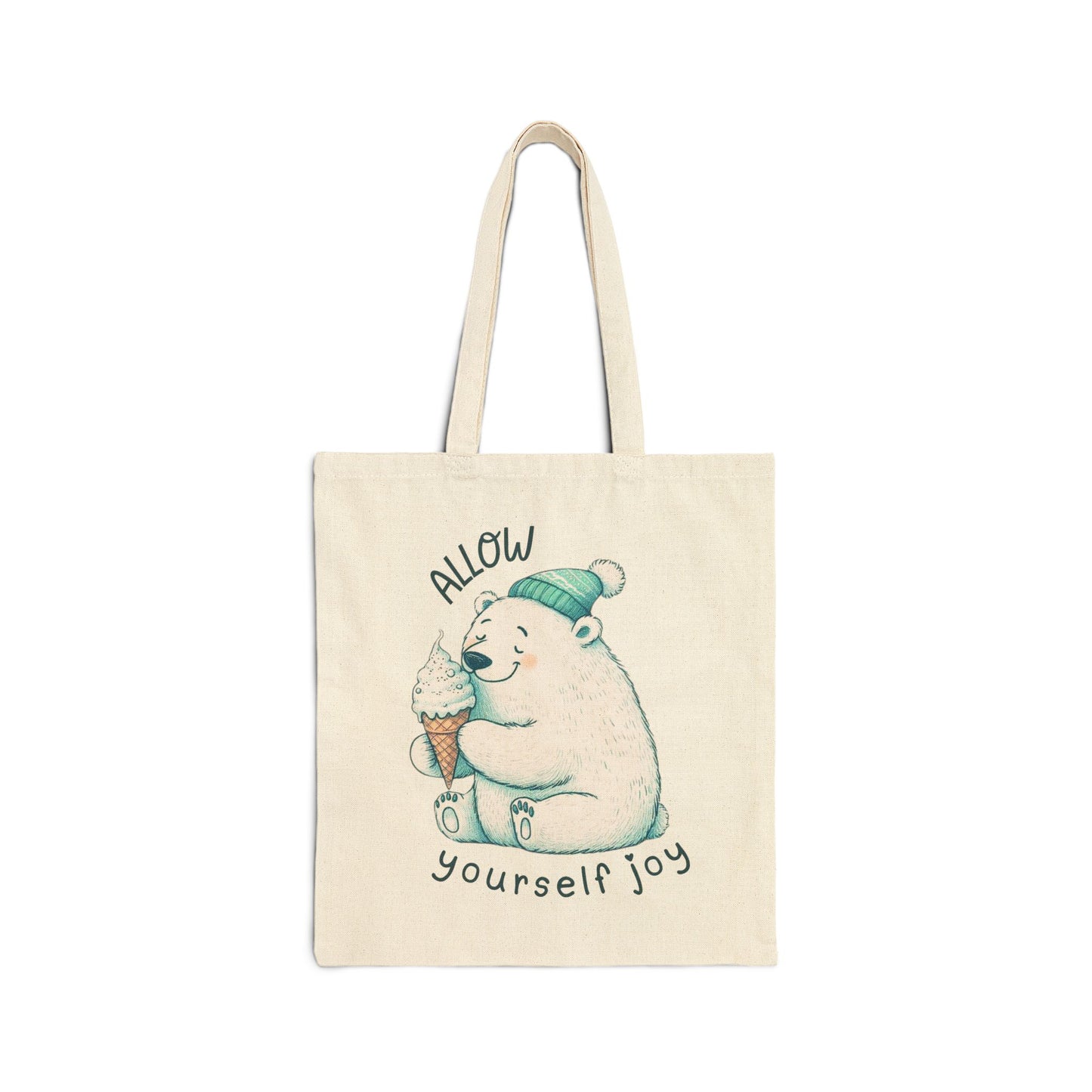 Allow Yourself Joy Cotton Canvas Tote | Polar Den Edition