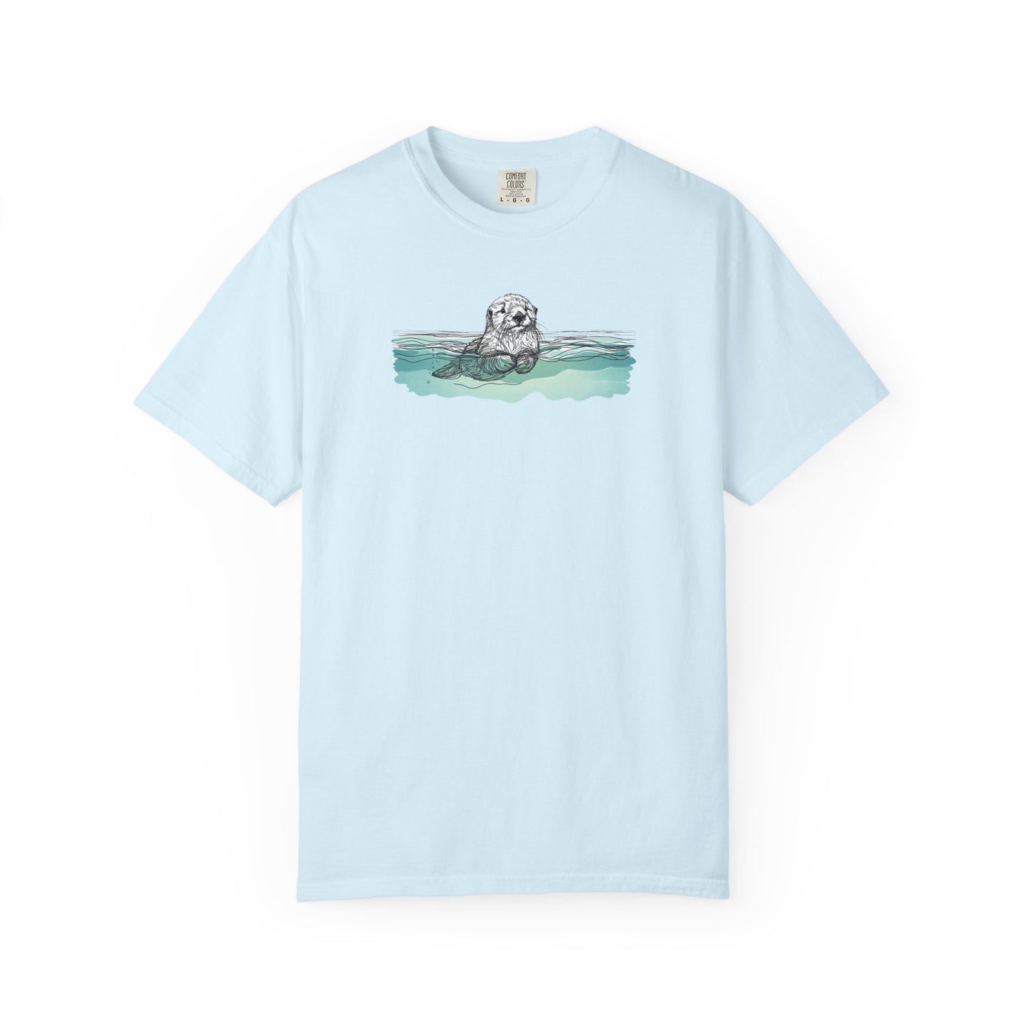 Otter in the Water Comfort Colors Tee
