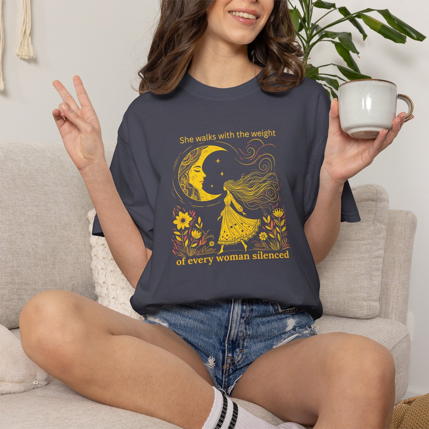 Comfort Colors She Walks With the Weight Tee