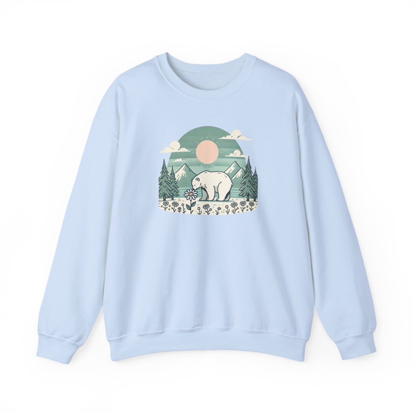 Polar Bear Daisy Sweatshirt
