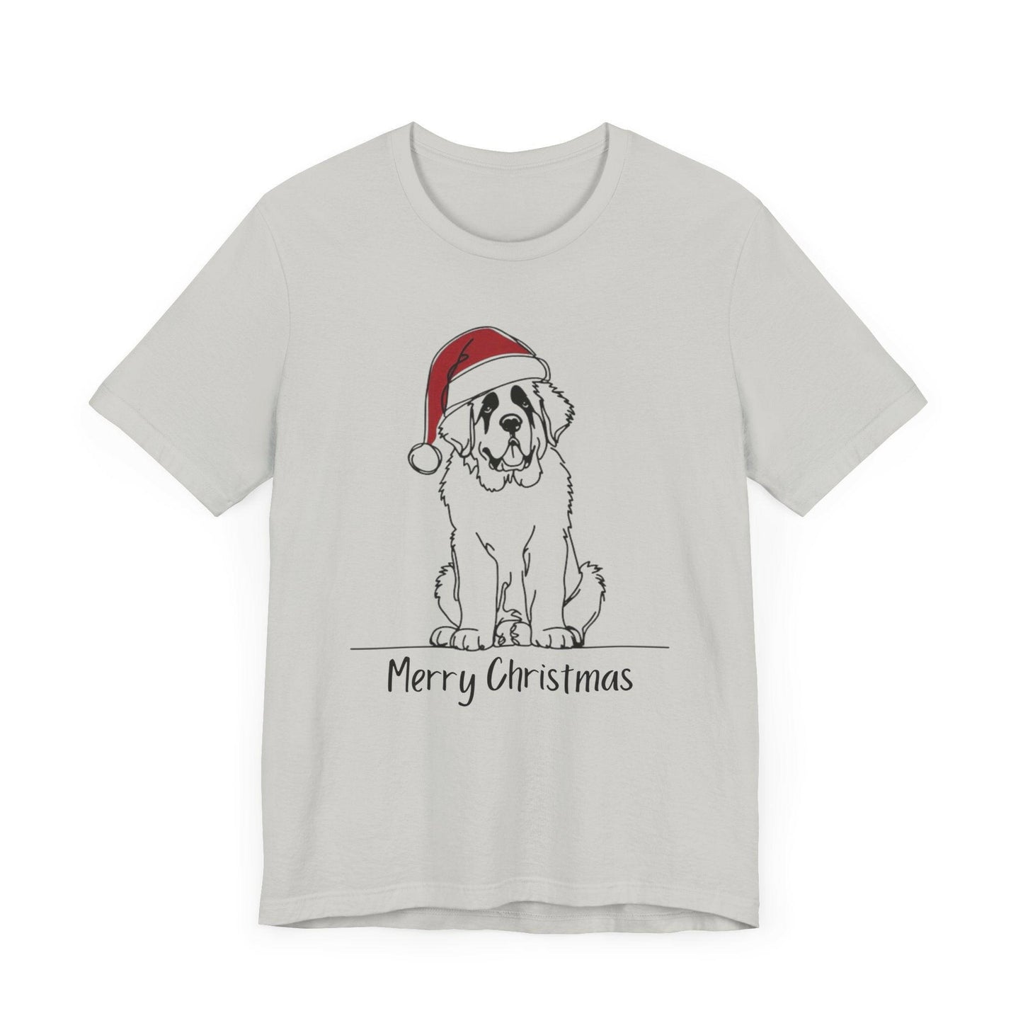 Merry Christmas Saint Bernard Dog Tee - Stompy Paws