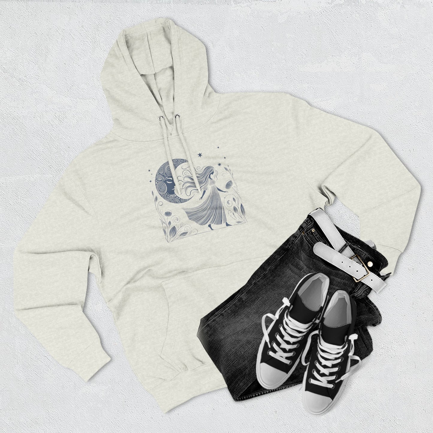 Moonlit Wildflower Woman Hoodie