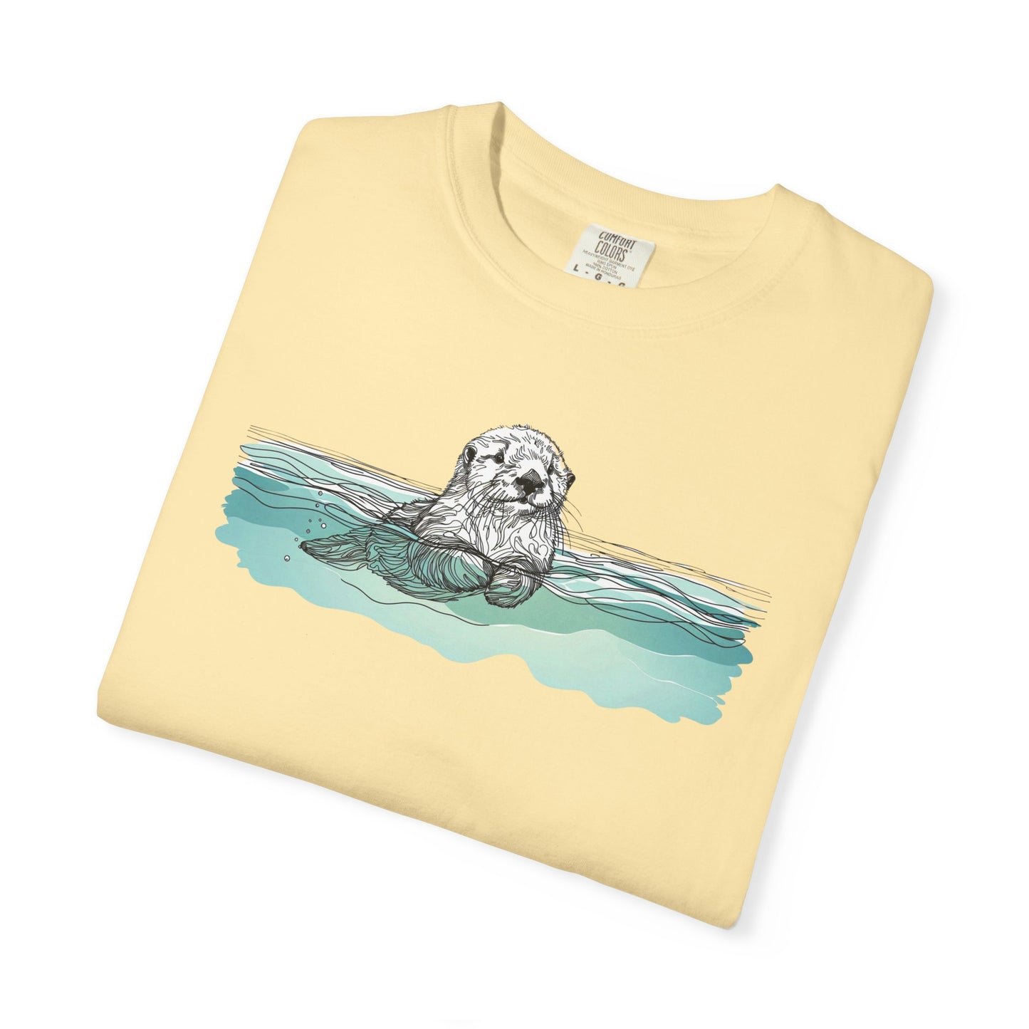 Otter in the Water Comfort Colors Tee