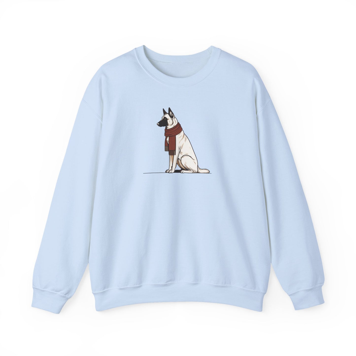 Belgian Malinois Scarf Premium Sweatshirt | Cozy Den Edition