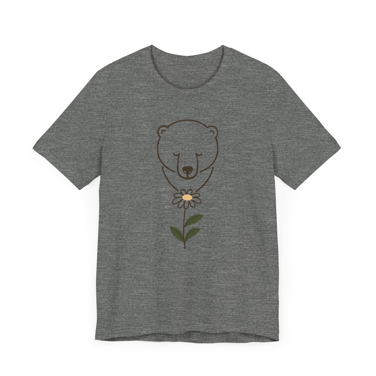 Minimalist Polar Bear & Daisy Tee