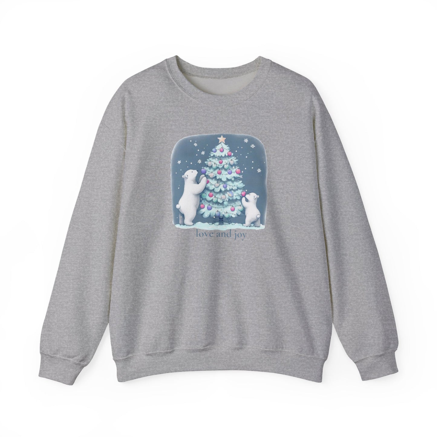 Love and Joy Polar Bear Christmas Sweatshirt