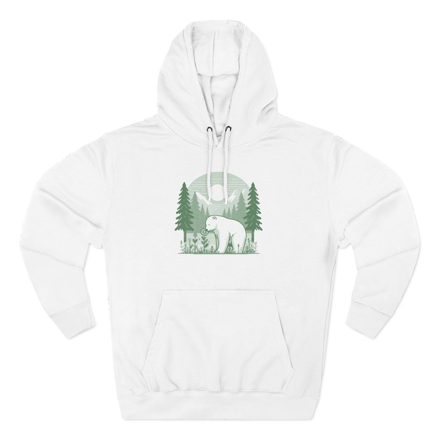 Polar Bear Forest Bloom Hoodie