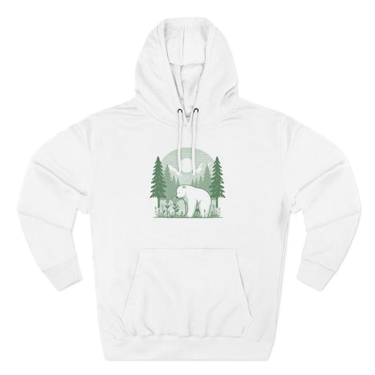 Polar Bear Forest Bloom Hoodie