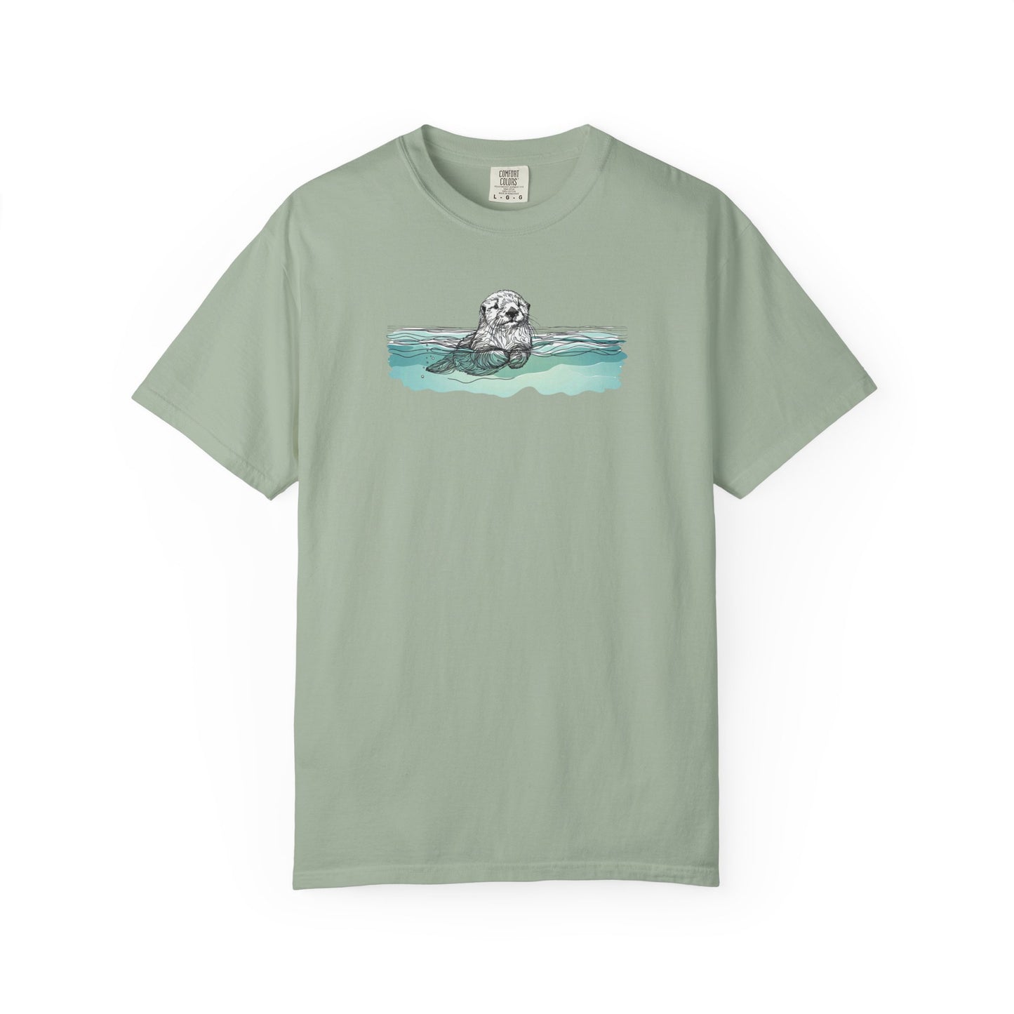 Otter in the Water Comfort Colors Tee