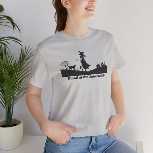 Enchanting Witchcraft T-Shirt | Blood of the Unburnable Witch T-Shirt | Spooky Halloween Graphic Tee