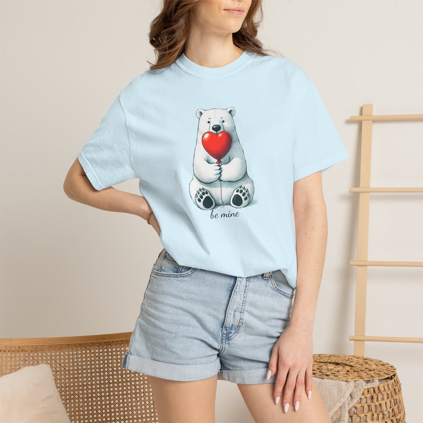 Be Mine Polar Bear Comfort Colors Tee