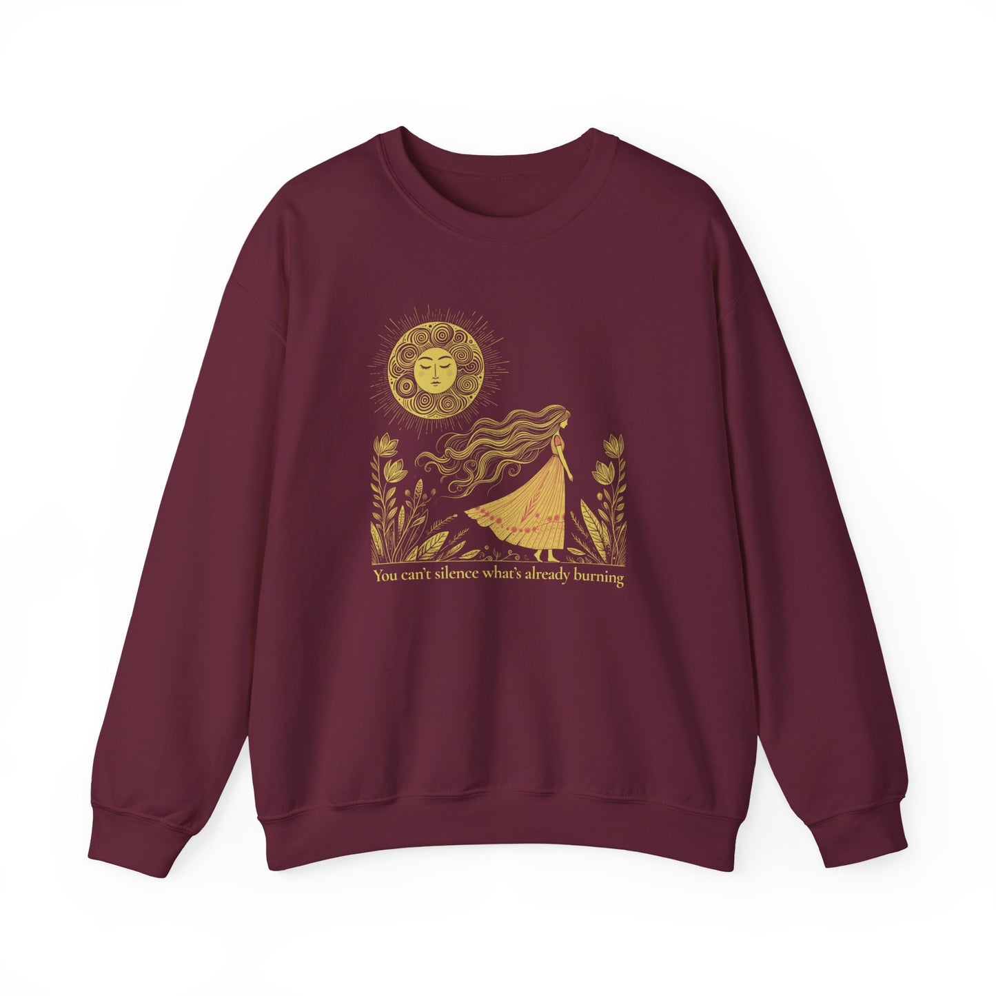 The Eternal Flame Celestial Art Sweatshirt | Mystic Den