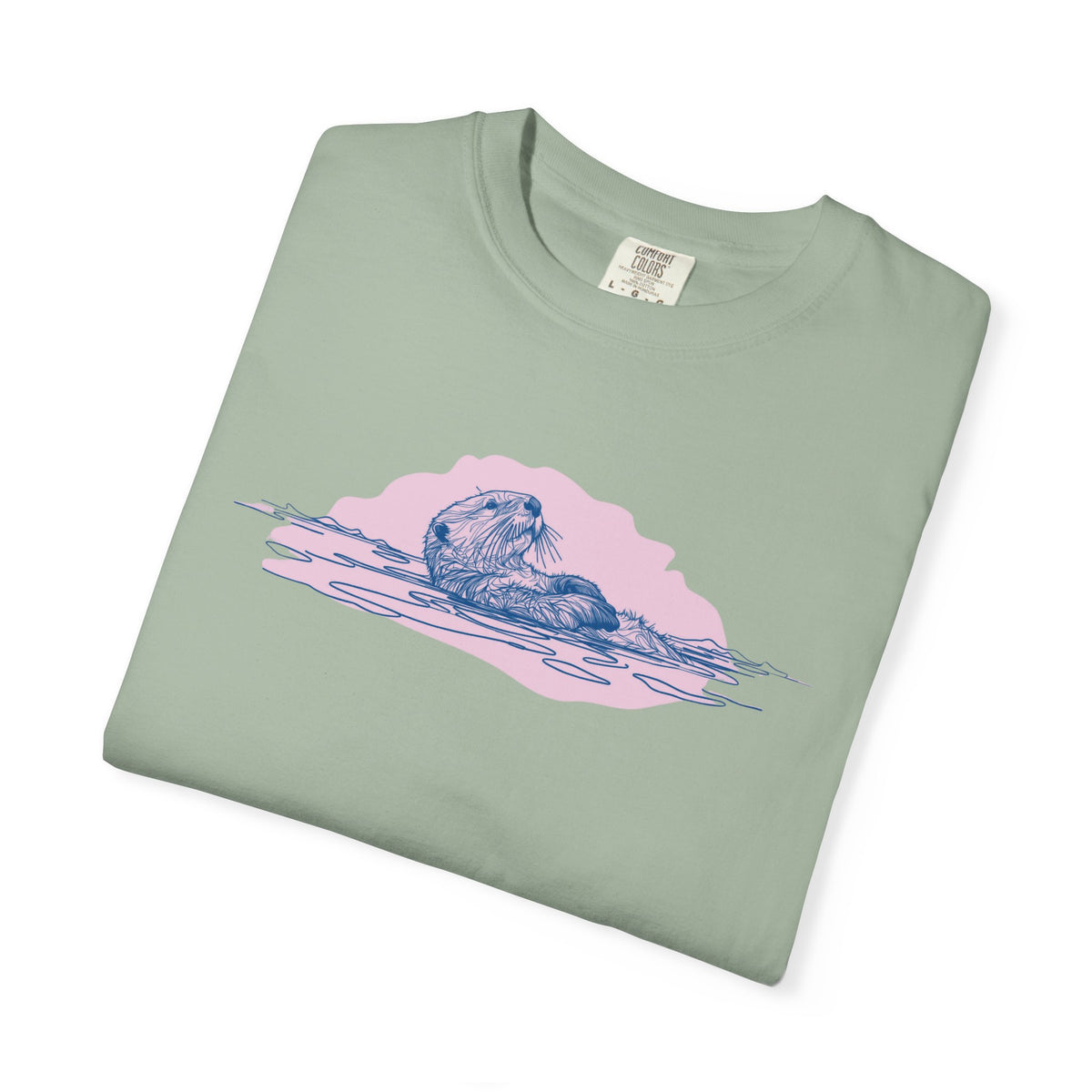 Sea Otter T-Shirt | Floating Otter Comfort Colors Tee