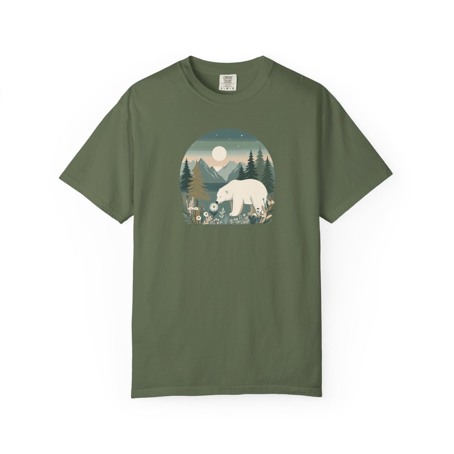 Polar Bear Wilderness Comfort Colors Tee