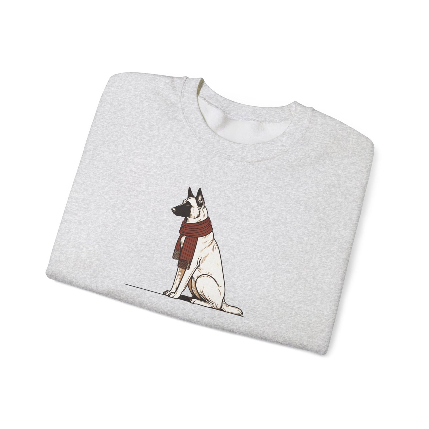Belgian Malinois Scarf Premium Sweatshirt | Cozy Den Edition