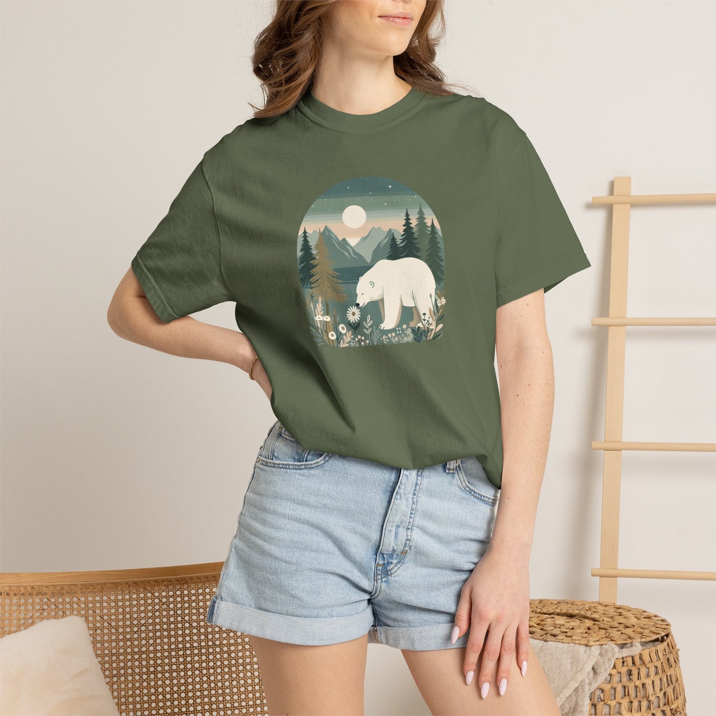 Polar Bear Wilderness Comfort Colors Tee