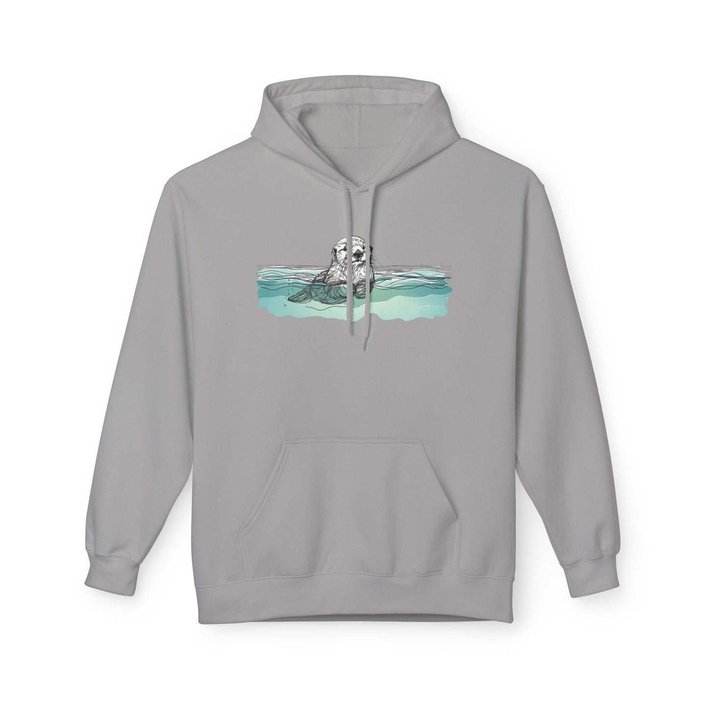 Watercolor Sea Otter Hoodie