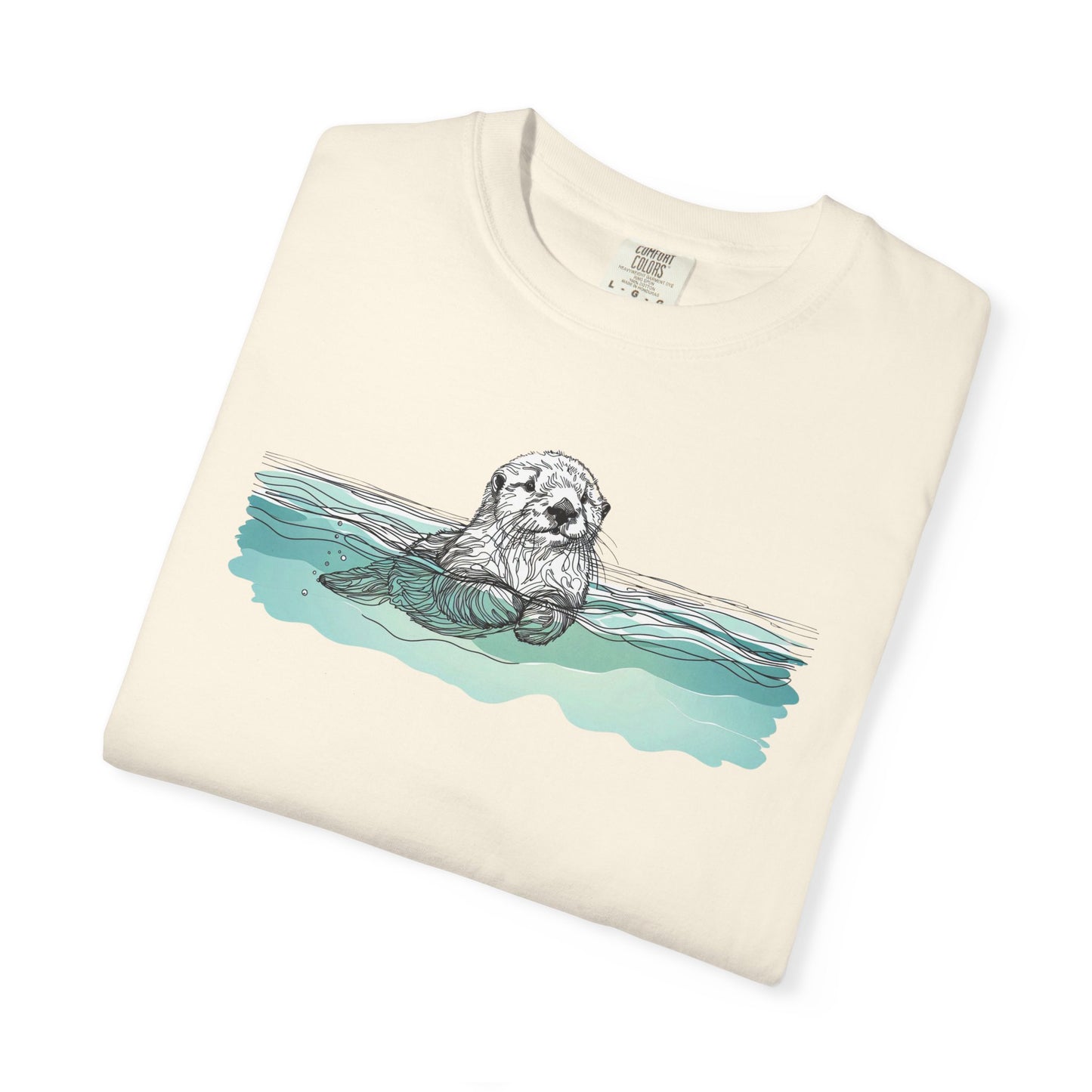 Otter in the Water Comfort Colors Tee