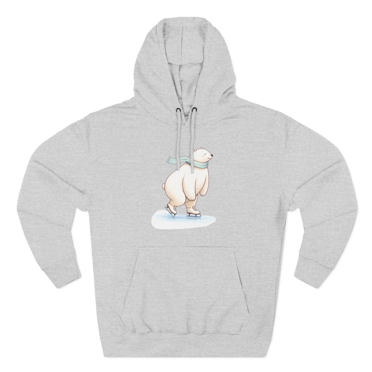 Ice Skating Polar Bear Hoodie
