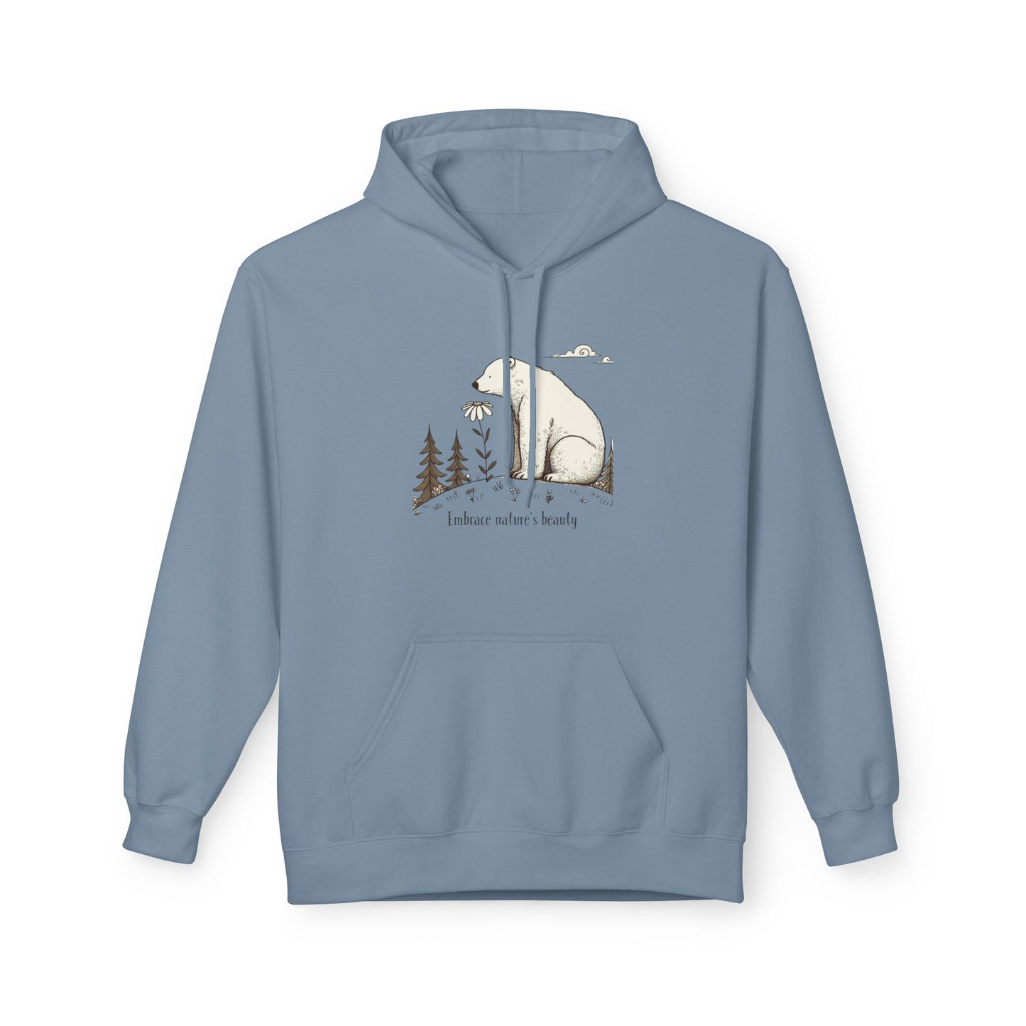 Polar Bear Nature Hoodie | Midweight Unisex Hoodie