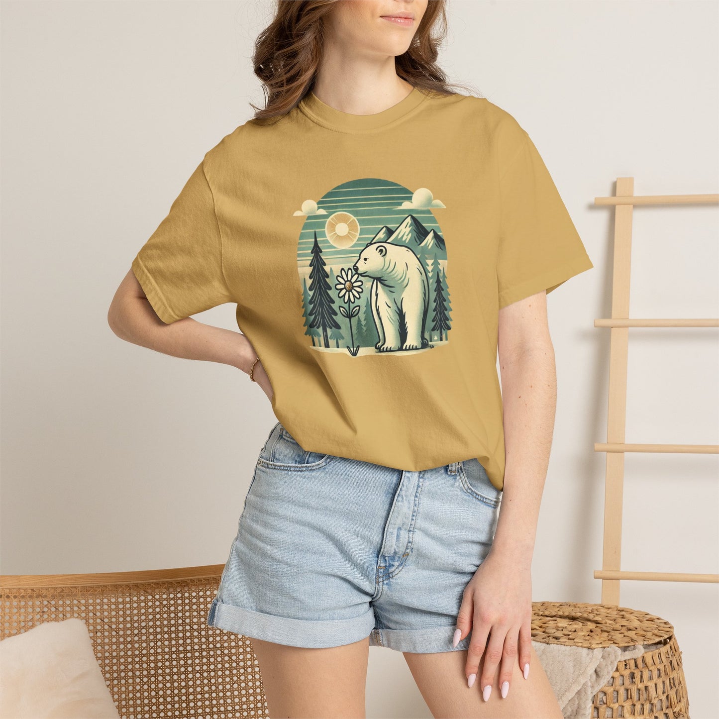 Pine & Daisy Polar Bear Comfort Colors Tee